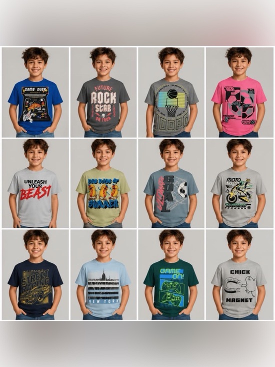 bcg Other - 12 BCG Academy Kids Graphic Tee Shirt Bundle Green Black Blue Small Medium multi